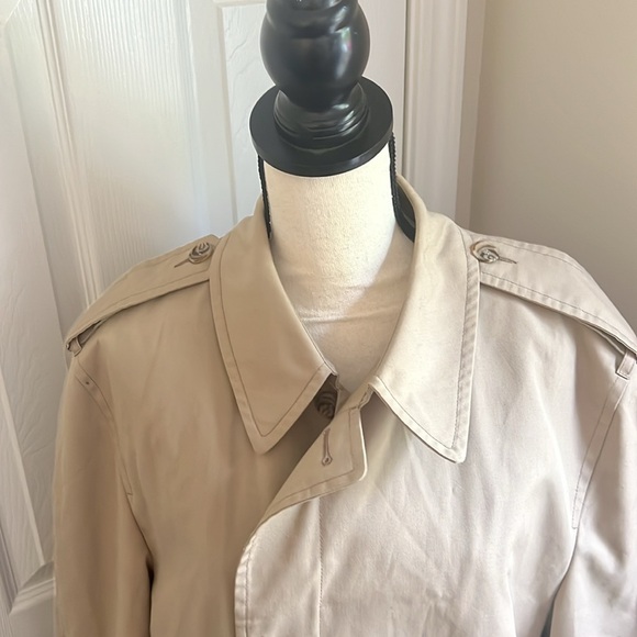 Vintage 1970s Mens London Fog Trench Coat Thinsulate Lined 46 long - Picture 6 of 10